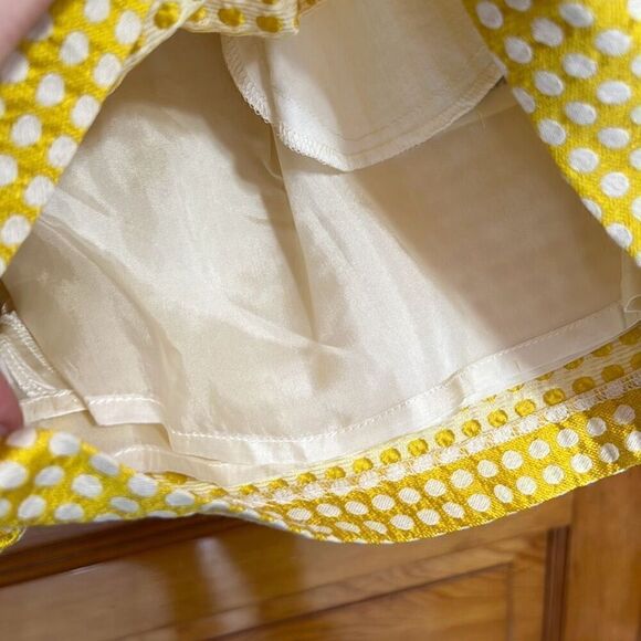 Bonpoint Buttercup Yellow White Dot Flash Shorts Women’s Extra Small - Picture 6 of 9
